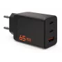 UAG SRGE 65W GaN sieninis įkroviklis - 2x USB-C, 1x USB-A, juodas