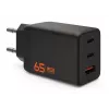 UAG SRGE 65W GaN sieninis įkroviklis - 2x USB-C, 1x USB-A, juodas