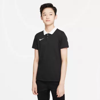 Nike Dri-FIT Park 20 Polo marškinėliai vaikams unisex trumpomis rankovėmis juodi CW6935 010 dydis S