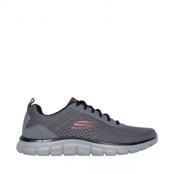 Skechers Track Leshur vyriški treniruočių sportbačiai, anglies/ oranžinės, EU 44