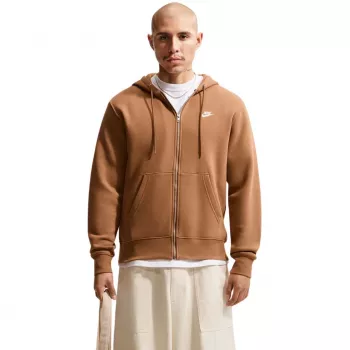 Nike Club BB pilku užtrauktuku gobtuvas vyrams šviesiai rudos spalvos 2XL