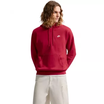 Nike Club Fleece vyriškas džemperis su gobtuvu University Red 2XL