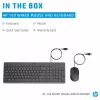 HP 150 – klaviatūros ir pelės rinkinys – USB – GB – juodas