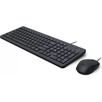 HP 150 laidinė pelės ir klaviatūros rinkinys - USB, viso dydžio, juodas 240J7AA#ABX
