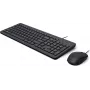 HP 150 laidinė pelės ir klaviatūros rinkinys - USB, viso dydžio, juodas 240J7AA#ABX