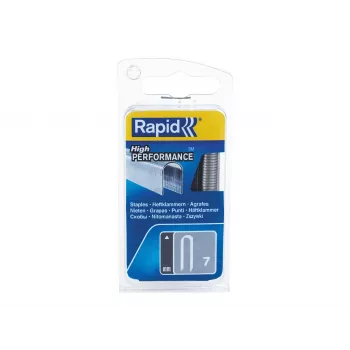 Rapid Tools kabelių spaustukai Type 7, 12 mm, cinkuoti su pjūklu, plokščių laidų spaustukai - 1 vnt. (40109523)