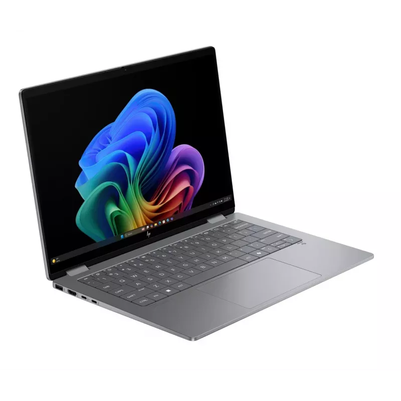 HP OmniBook X Flip 2-in-1 14-fk0020nw, 14,2 inch 2,8K OLED lietimui jautrus, AMD Ryzen AI 5 340, 16GB RAM, 512GB SSD, Radeon 840M, Win11, Meteor Silver