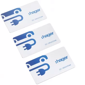 HAGER XVA410 RFID kortelės, 3 vienetų paketas, Mifare Classic 1K, 13,56 MHz, baltos