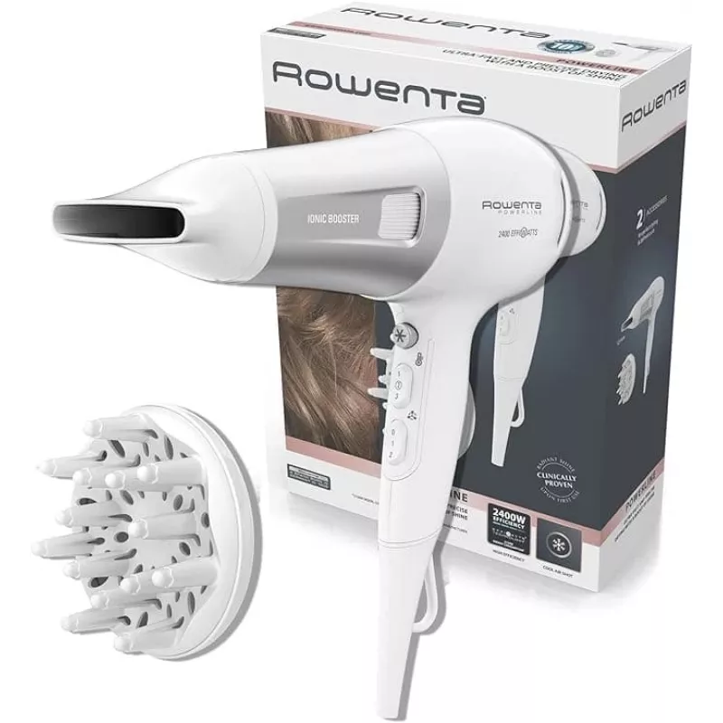 Rowenta Power 2100W plaukų džiovintuvas baltas/sidabrinis