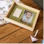 Baby Art Pure Frame medinis atminimo rinkinys kūdikio rankos ar pėdos atspaudui