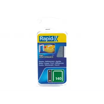 RAPID TOOLS Rapid plokščios vielos segtukai 140 tipas, 14 mm kojelės ilgis, cinkuotas plienas, 1250 vienetų, kortelėje 40109576