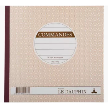 LE DAUPHIN Manifold Commandes užsakymo formos, 210 x 210 mm, trivietės (1173D) - 1 bloknotas