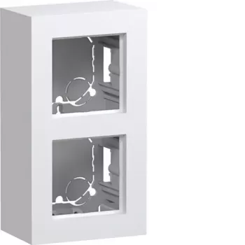 Hager WAD8210WM paviršinio montavimo korpusas, 2 vietų, aukštos versijos, poliarinė balta