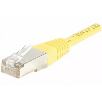 EXERTIS CONNECT CAT.6 F/UTP komutacinis kabelis, geltonas, 0,5 m, plonas su apsauga nuo užkabinimo 842051