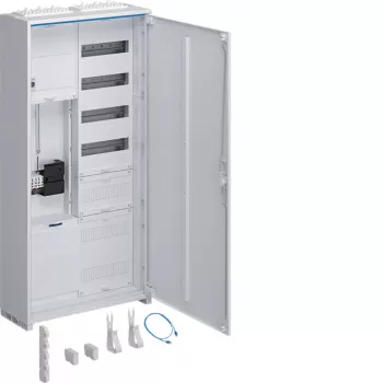 Hager komplektinis skaitiklių spintelė ZB325C15LS 1 skaitiklio vieta 5 paskirstymo eilės APZ laukas 1100mm eismo balta