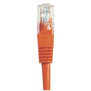 EXERTIS CONNECT Cat6 U/UTP neekranuotas varinis komutacinis kabelis, RJ45, raudonas, 15 m, fiksatoriaus apsauga 243761