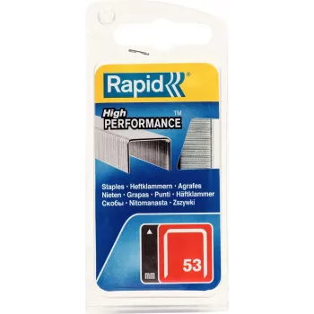 RAPID TOOLS Type 53 smulkios vielos segtukai 6 mm cinkuotas plienas, 1250 vnt. pakuotė 40109502