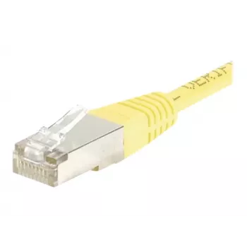 EXERTIS CONNECT Cat.6 F/UTP komutacinis kabelis, 7 m, geltonas, plonas apsauginis užspaudėjas 245570