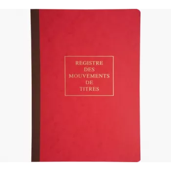Le Dauphin Securities Movements Register Book 90120D - Susegta, 100 psl., 24 x 32 cm, Žalia