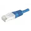 EXERTIS CONNECT Cat.6a F/UTP komutacinis kabelis, 3m, mėlynas, 10 Gbps, plonas apsauga nuo sulenkimo 859521