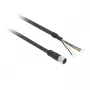 TMSS GERMANY Telemechanique Sensors M12 moteriška tiesi PUR kabelis 5m 4 kontaktų XZCP1141L5