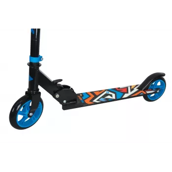 SCHILDKROT Junior paspirtukas City Scooter Runabout, mėlynas, aliuminio platforma ir vairas, 145 mm PU ratai, 3 pakopų reguliuojamas aukštis, sulankstomas 510303