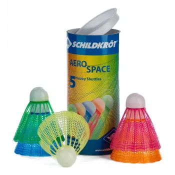 SCHILDKROT Aerospace plastikinis laisvalaikio badmintono kamuoliukas perpakuojamoje kartoninėje dėžutėje, 1 vnt. (970910)