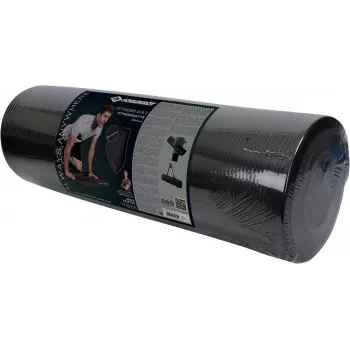SCHILDKROT fitneso kilimėlis 15 mm juodas neslystantis NBR 183x61 cm su nešiojimo diržu 960160