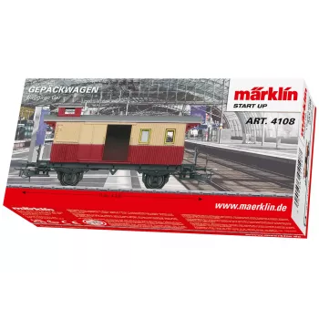 Märklin 4108 H0 2 klasės keleivinis vagonas su prijuoste DB III-IV epocha