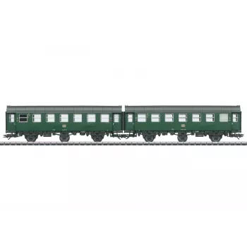 Märklin 43186 H0 perstatytų vagonų pora 2 klasės DB IV epocha