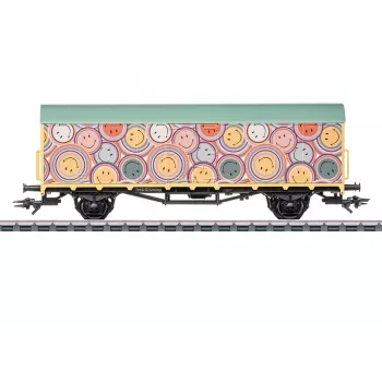 Märklin 048884 DRG G 10 uždengtas krovininis vagonas H0 AC II epocha rudas