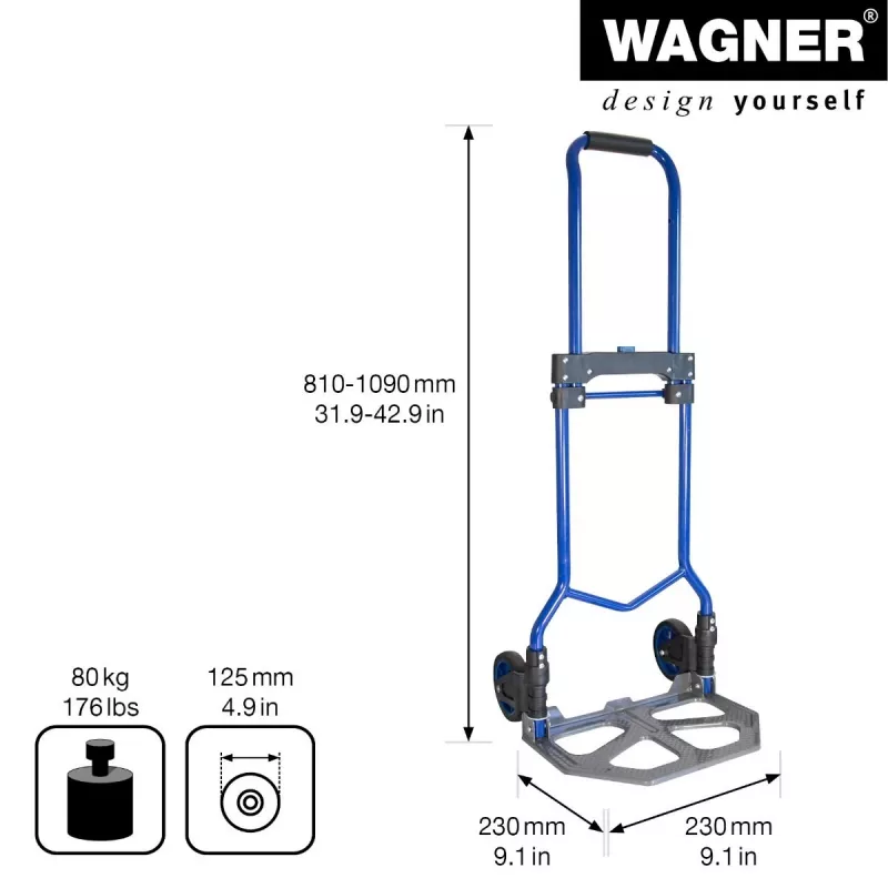 Wagner design yourself MM 4123 rankinis vežimėlis iki 80 kg (20412301)