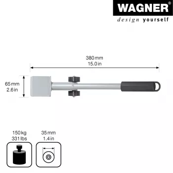 Wagner design yourself MM 4121 baldų keltuvas, sidabrinis, 38 cm (20412101)