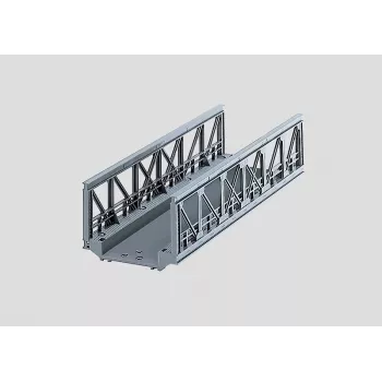 Märklin 074620 grotelių tiltas H0 modeliniams geležinkeliams (1:87), pilkas, vieno kelio, 360 mm