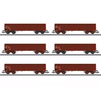 Märklin 046919 H0 AC uždengtas krovininis vagonas Gms 30 Deutsche Bundesbahn III epocha