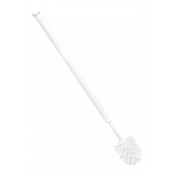 Haug Bürsten 6390 prieinama tualeto šepetys, baltas plastikas, pailginta rankena
