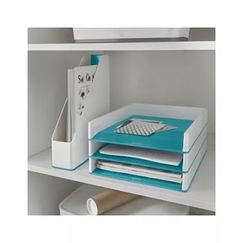 LEITZ WOW Duo Colour dokumentų dėklas A4 ledo mėlyna/balta 5361-10-51
