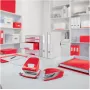 LEITZ WOW A4 dokumentų aplankas su elastinėmis juostomis, PP laminuotas kartonas, raudonas, kampinės elastinės juostos, 3 vidiniai atvartai, 150 lapų talpa 3982-00-26