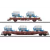Märklin 46407 DB AG VI epochos platformų su rąstais komplektas (2 vagonai, H0)
