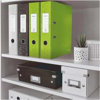 Leitz 180° WOW A4 segtuvas su svirtiniu mechanizmu, apvalūs žiedai, kartonas, žalias, 600 lapų, 80 g/m² (10050054)