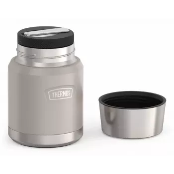 THERMOS ICON termosas maistui, smėlio spalvos, 0,47 l, izoliuotas nerūdijančio plieno indas su sulankstomu šaukštu 4120323047