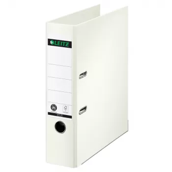 LEITZ 180° svirtinio mechanizmo segtuvas A4 80 mm baltas, viso popieriaus viršeliu 1007-00-01