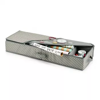 Zeller Dovanų įpakavimo organizatorius pilkas/baltas 90 x 30 x 12 cm (14665)