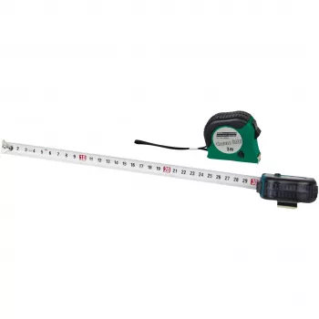 Brüder Mannesmann M80503 5 m matavimo juosta su 19 mm plienine liniuote, gumuotu ABS korpusu, metrinė, II klasė