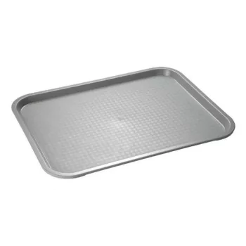 APS greito maisto padėklas 410 x 305 mm, pilkas polipropilenas, aukštis 20 mm, 1 vnt. (538)