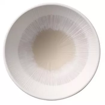 APS BLUSH apvali serviravimo lėkštė 160 mm smėlio spalvos melaminas, sudedama, tinkama plauti indaplovėje 85508