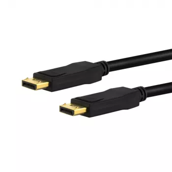 E+P DisplayPort kabelis 5 m DP2/5 – 4K 60 Hz, auksuoti kontaktai, trigubas ekranavimas 1538005
