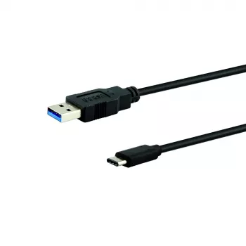 E+P CC323/05 USB 2.0 Type-A į Type-C kabelis 0,5m juodas