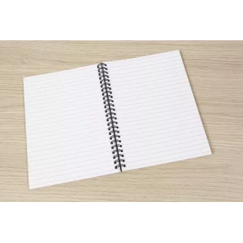 SIGEL Quicknote ryškiai geltonas sąsiuvinis A5 liniuotėmis, geltonai/pilkas minkštas viršelis, 160 puslapių, SN500