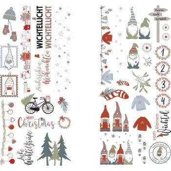 Rayher Dekoartikel perkeliamosios plėvelės Nordic Winter įvairiaspalvės 2 lapai (31663000)